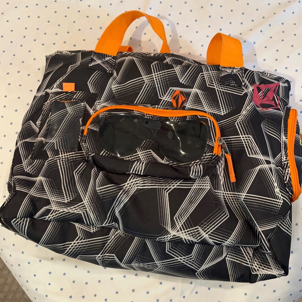 Snowboarding duffel bag